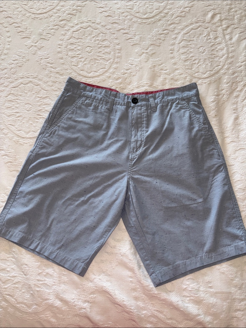 Quicksilver Men's Classic Light Blue Cotton Shorts EUC 32